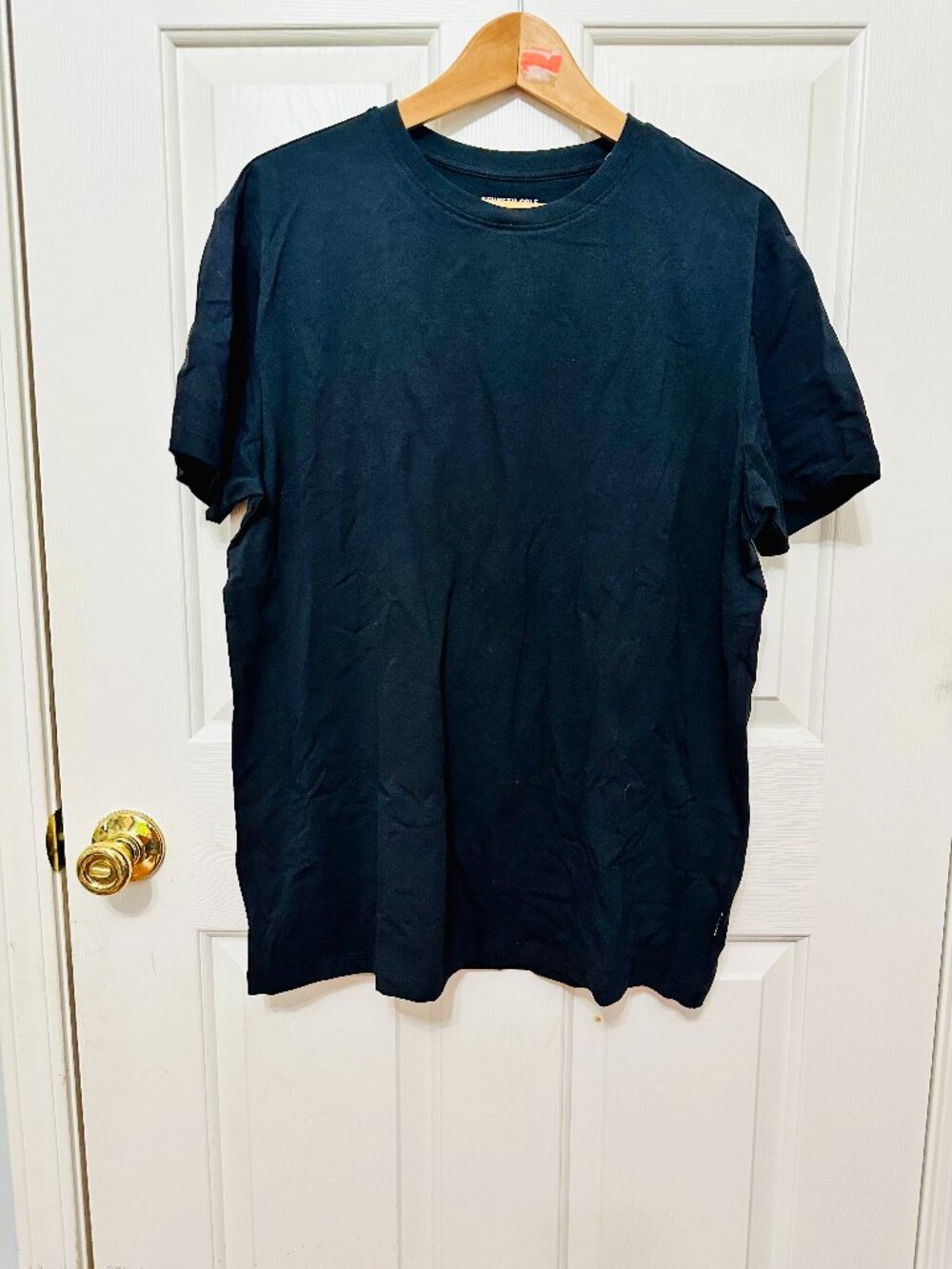 KENNETH COLE HERITAGE COLLECTION BASIC BLACK SHORT SLEEVE T-SHIRT LARGE $49